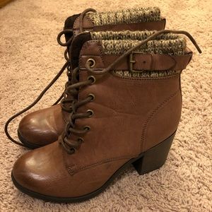 Mia lace up ankle boots with heel women’s size 7